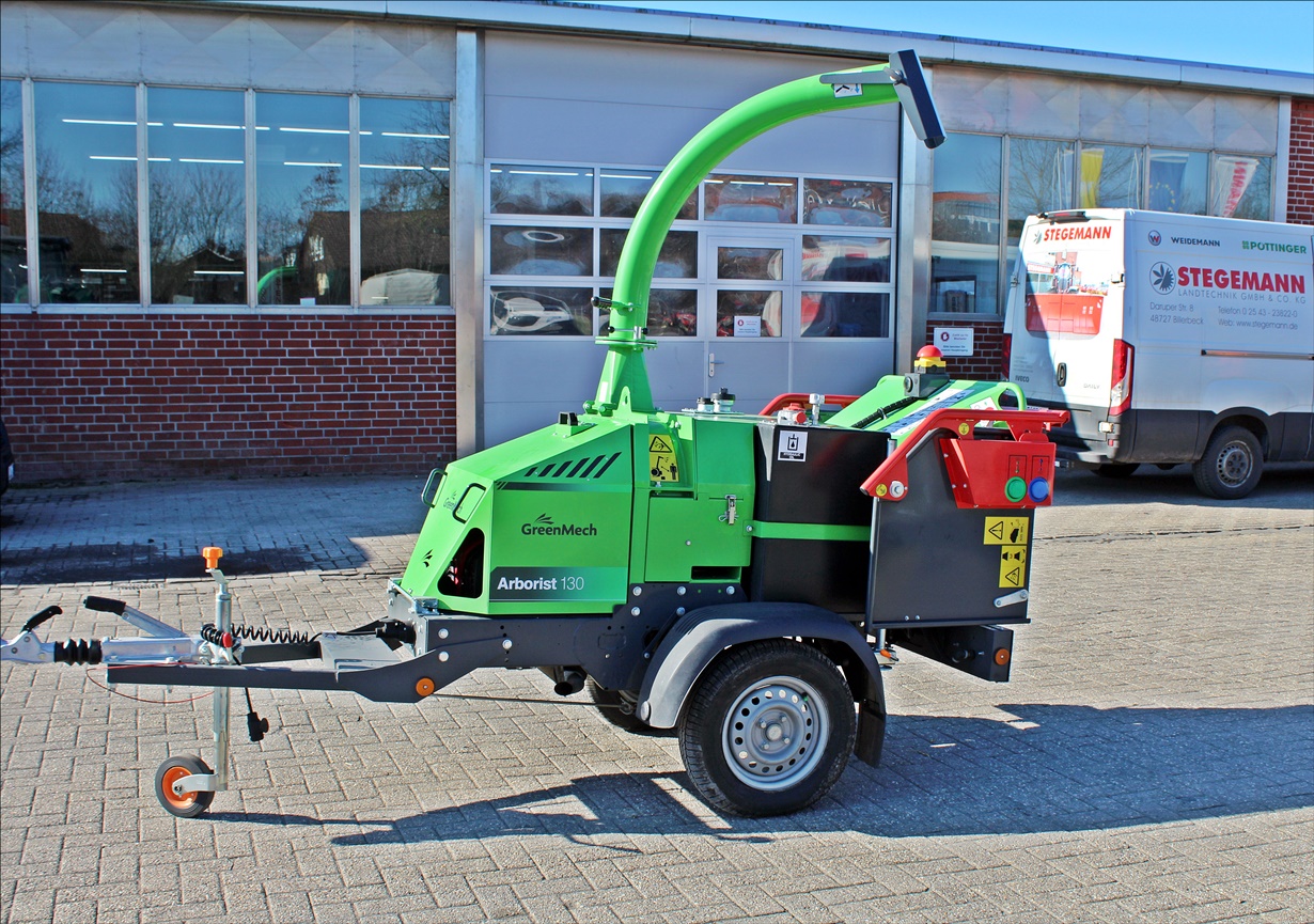 GreenMech Arborist 130 Holzhäcksler, Holzhacker