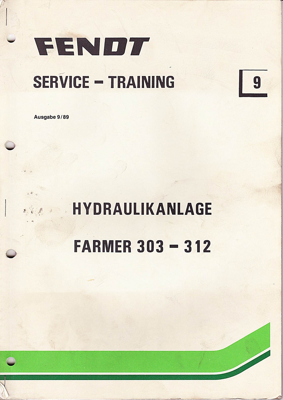 Fendt  Service und Training Nr. 9, Hydraulikanlage Farmer 303-312