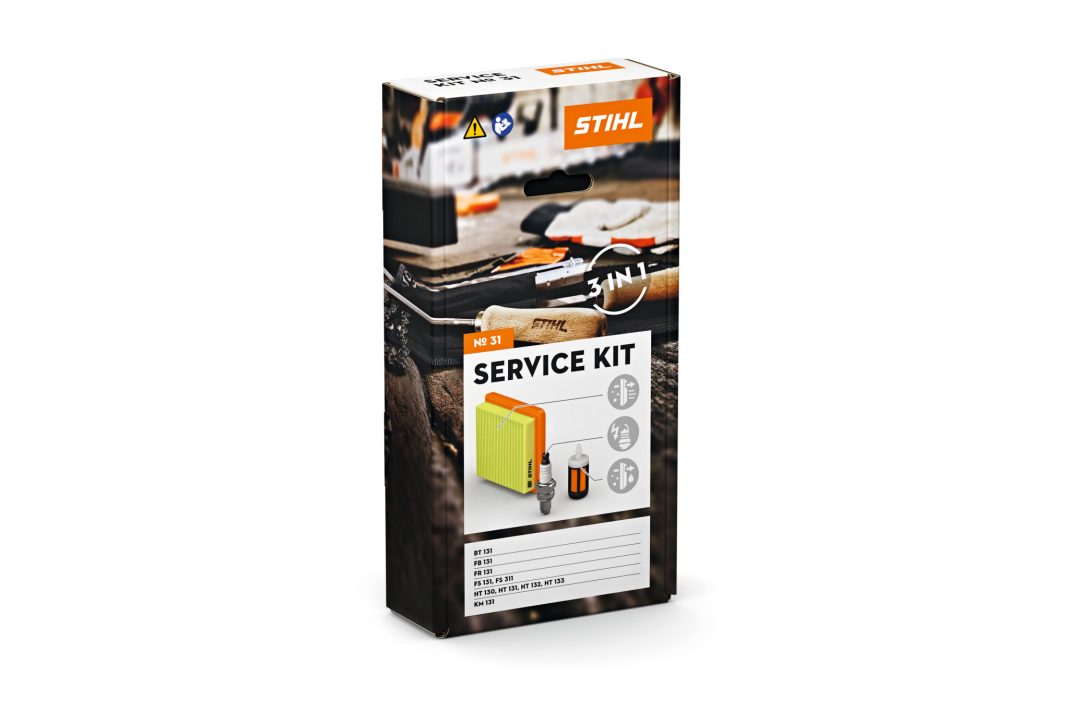 Stihl 41800074103 Service kit nr. 31
bt131, fr131, fs131, fs311, 
ht131, ht133, km131