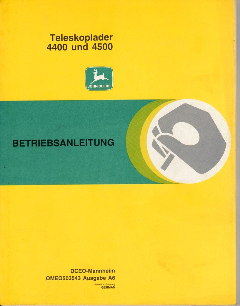 Bedienungsanleitung John Deere 4400 Teleskoplader