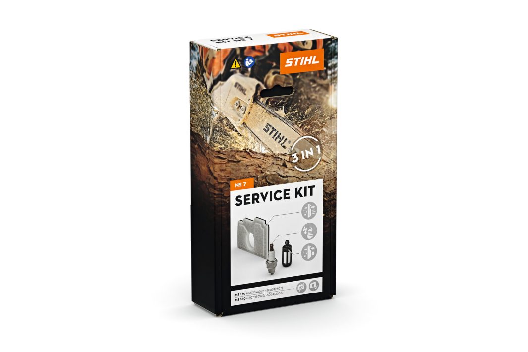 Stihl 11300074101 Service kit nr. 7
ms170 (ab 2015), ms180(ab 2016)