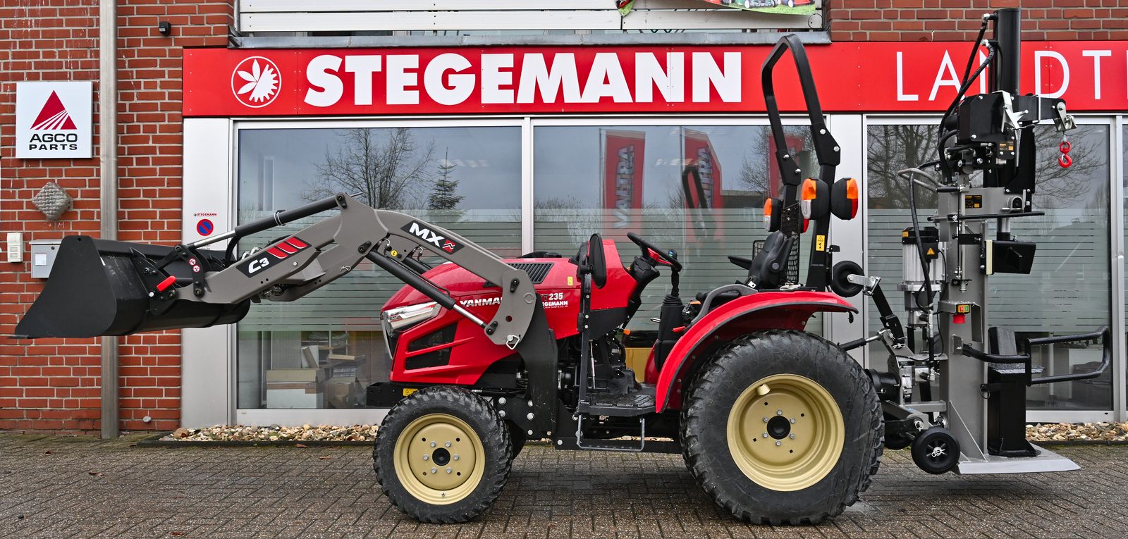 30 t m 110 cm Traktor Zapfwelle+Elektro Stammheber Holzspalter Jansen TS-30K 
