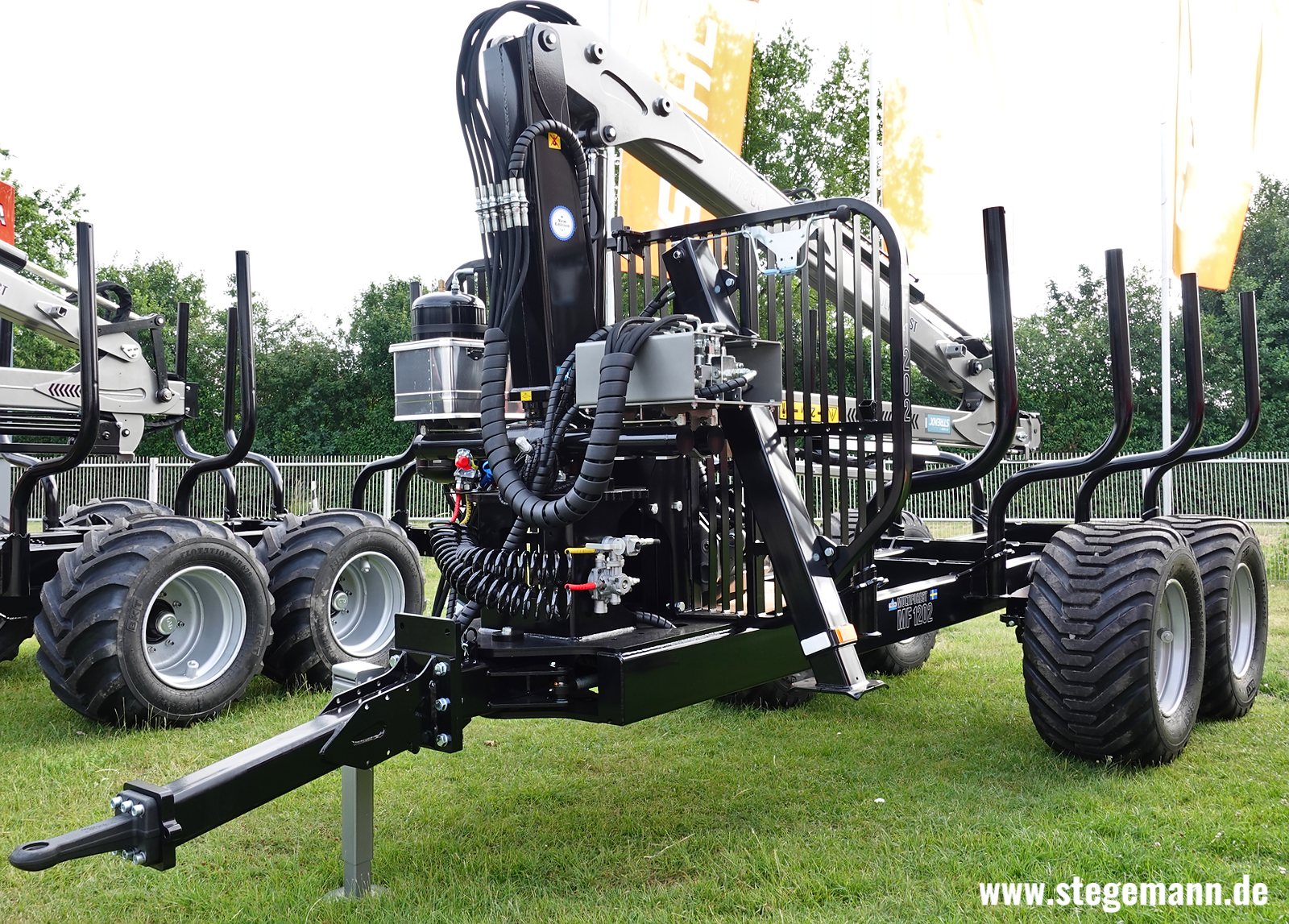 Rückewagen Trejon MF1202 mit Kran V7800